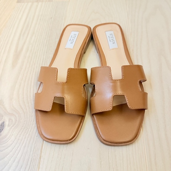 STEVEN BY STEVE MADDEN HAYDEN 8.5 COGNAC SANDAL NWOT - Picture 2 of 5